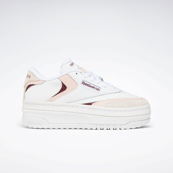 Reebok Shoes - NWT Reebok Women's Club C Extra - White/Rose/Burgundy - Various Sizes - IE1615